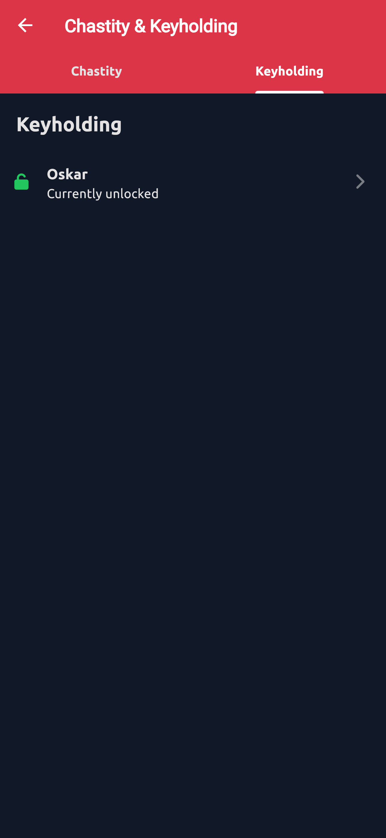 Keyholding Page (Inactive)