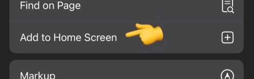 Share Menu Add to Home Screen